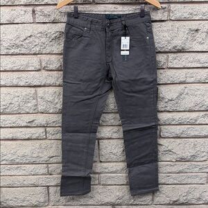 Perry Ellis Women's Slim Straight Jeans in Dark Gray